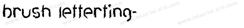 brush letterting字体转换